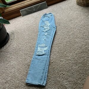 pacsun mom jeans size 22 light wash